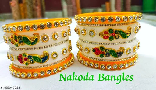 Peacock Plastic Bangle Set