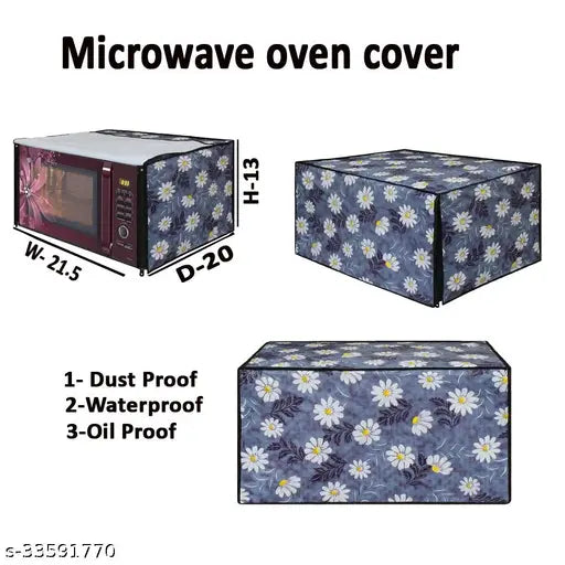 Dustproof And Washable Printed Microwave Oven Cover
