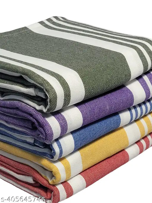 Yaanthiv's Premium Bath Towels, Pack of 5 Cotton Towel Combo (Standard, 5), 300 GSM, 78 CM X 154 CM, Washable and Quick Dry Towels/Washable and Quick Dry Towels/Light Weight, Fast Absorbing