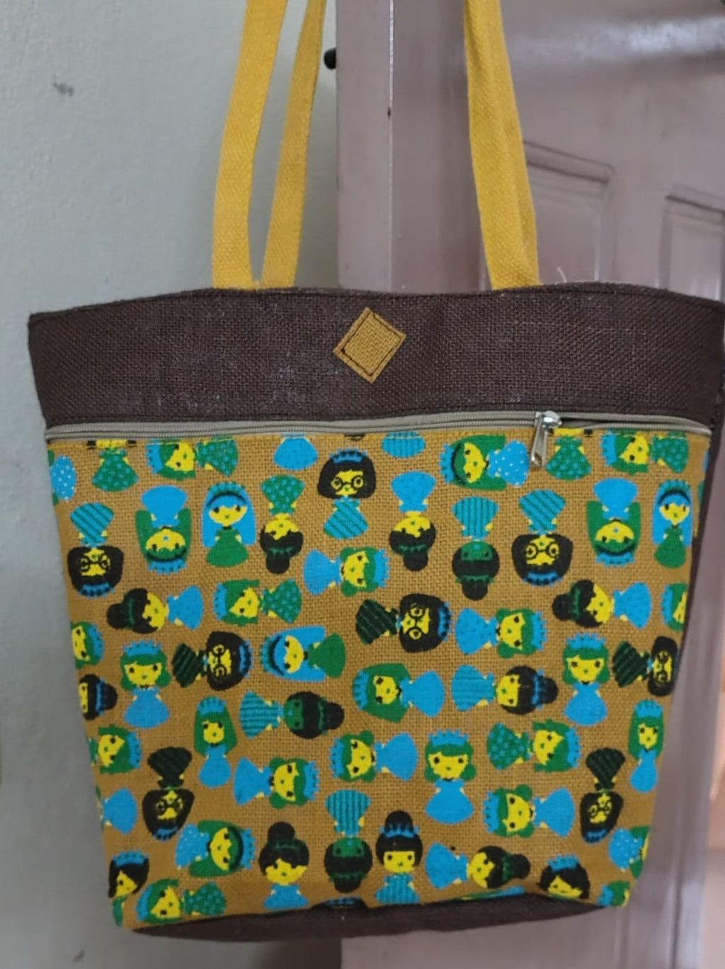 Handmade Jute Handbag 13 × 16 Inches