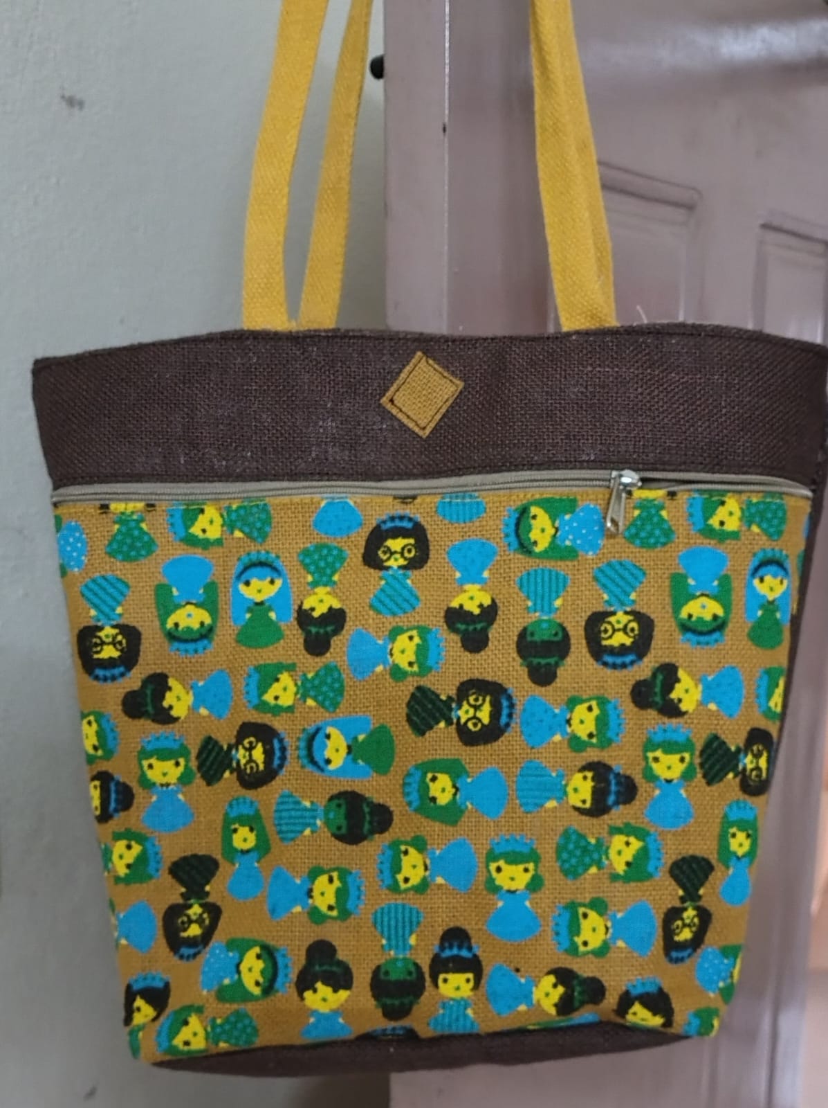 Handmade Jute Handbag 13 × 16 Inches