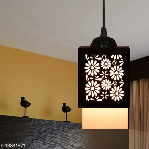 Gojeeva  Wooden Style Hanging Lamp Creative Wood Pendant Light Lamp Suitable for Living Room,Foyer,Bedroom,Hallway Pendants Pendants Ceiling Lamp(Pack of 1)