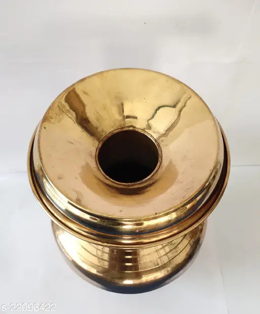 Brass Kalash for Pooja – Heavy Weight Mangal Ghat (23 cm) | Traditional Temple Kalash