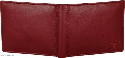 WILD NAPA RFID Protected Red Genuine High Quality Leather Wallets for Men | Pure Leather Purse | Men Leather Wallet