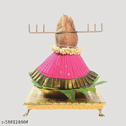 Varalakshmi Pooja Kalasam Decoration Sticks Combo - Lakshmi Pooja Kalasam Flower Stand Stick - Five Point Support For Decoration - Crown Stick For God Varalaxmi Pooja