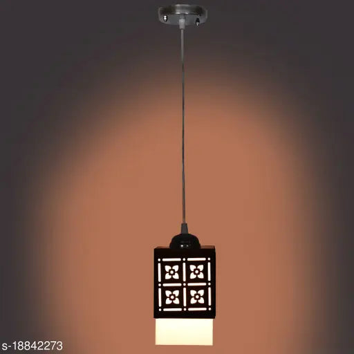 Gojeeva  Wooden Style Hanging Lamp Creative Wood Pendant Light Lamp Suitable for Living Room,Foyer,Bedroom,Hallway Pendants Pendants Ceiling Lamp(Pack of 1)