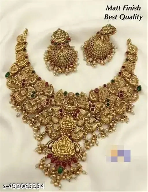 NEW DEGINER TEMPLE JEWELLERY SET