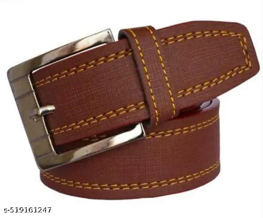 MEN PARTY WEAR BROWN BELT & CAUSAL & FORMAL WALLET COMBO