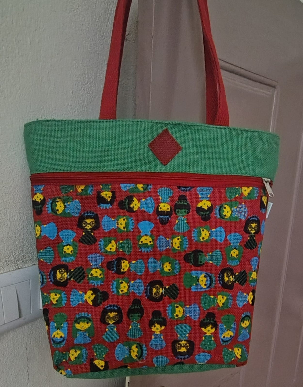 Handmade Jute Handbag 13 × 16 Inches