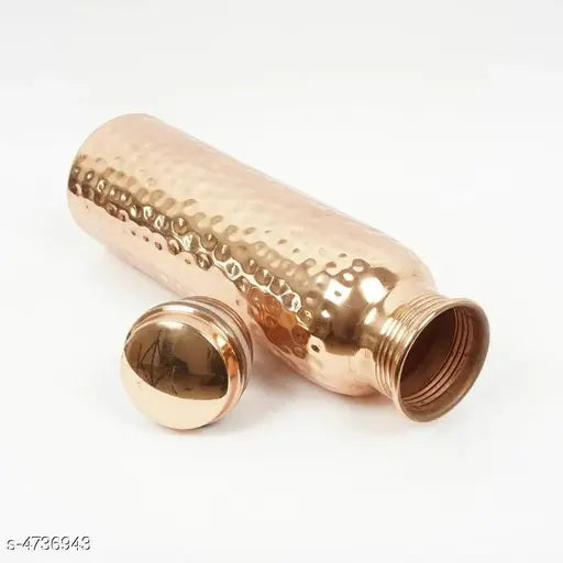 Pure Copper Lacqure Coated Water Drinking Bottle