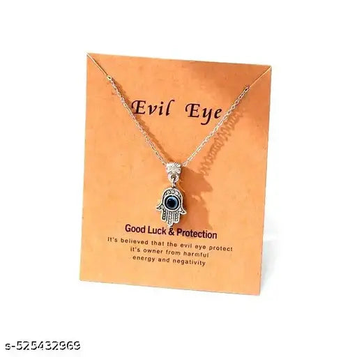 SHILPMART Hamsa Hand Evil Eye Choker Necklace Blue Turkish Glass Necklace Chain for Women Men Girls Evil Eye Choker Evil Eye Pendant Handmade Jewelry Protection Spiritual