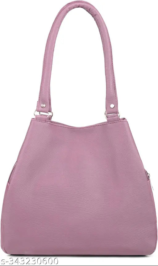 two zip handbags purple