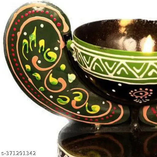 Handicrafy Vinayaka/ Ganesha Ji / Iron Table Decorative showpiece Tealight Candle Holder / Diya Holder / Loban Dhoop / Incense Burner / Ganesha Tea Light Candle Holder for Dewali Decoration, Diwali Gift, Corporate Gift, Table Decor, Pooja Room Decor