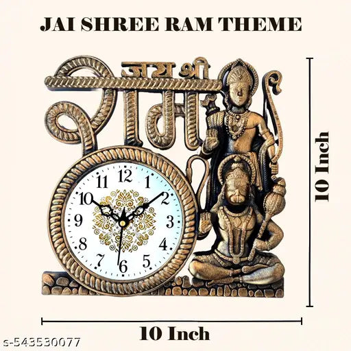Perfect for adding a spiritual touch to your home or office, this clock blends traditional art with functional design.