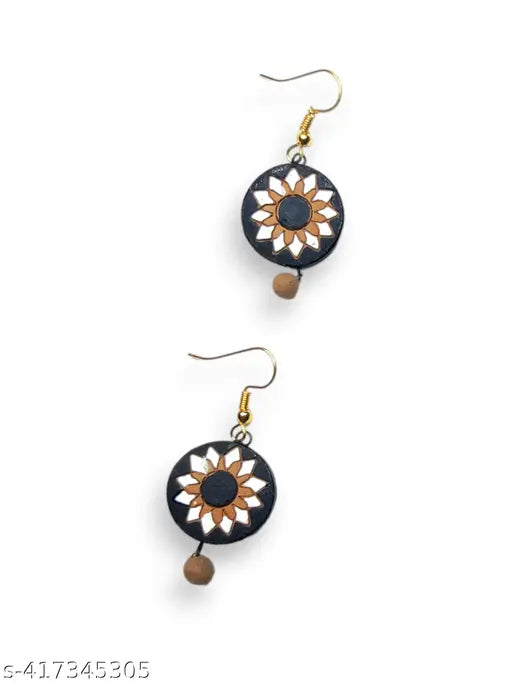 Handcrafted Terracotta Embellished Necklace & Earring Set For Women