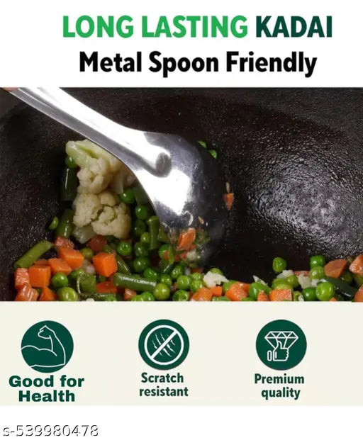 Iron frying pan/Iron kadhai for cooking
