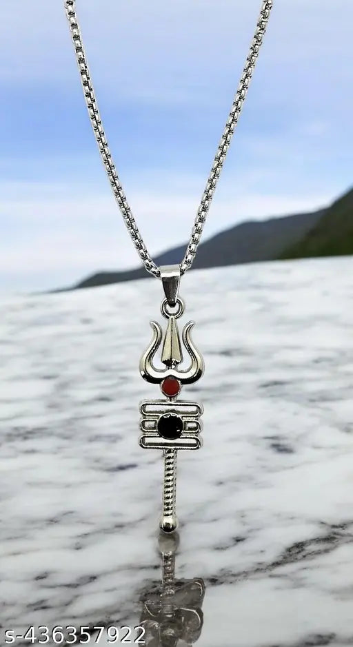 Lord Shiva Trishul Pendant Necklace