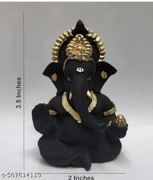 Statue for Home Decor | Ganesha murti for Office Desk, & Ganpati Idol for Car Dashboard | Unique Wedding & Birthday Gift