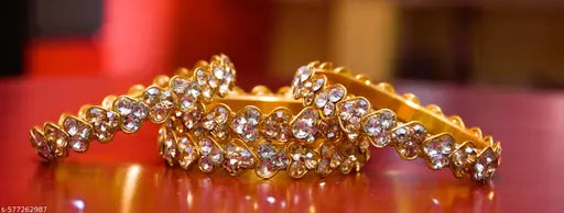 Rs kamya Bangles set , golden color chuddiya, golden color bracelet , butterfly degine kada