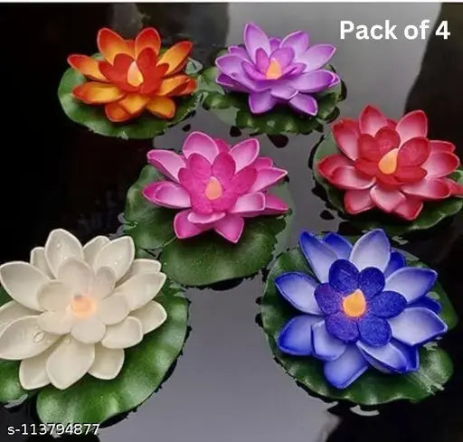 Itsapna (Pack of 4 )Flame Less LED Tealight Candles Best for Diwali Decoration, Home Decor, Romantic Decorations (Warm White)