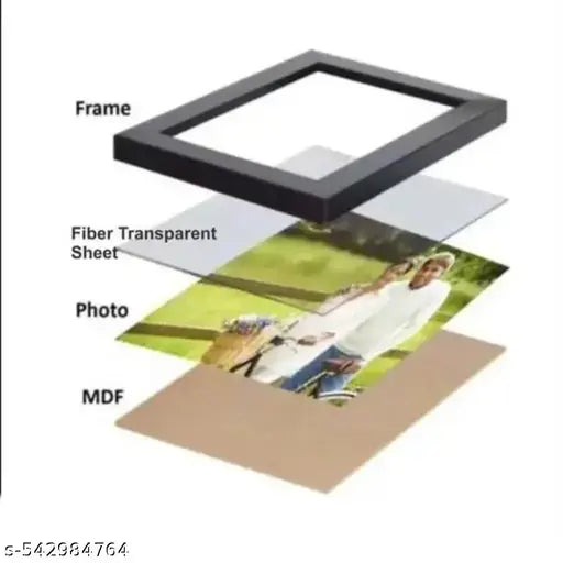 Krishna Photo Frame Wall Hanging | Divine Spiritual Home Decor | Radha Krishna Art Print | Peacock Feather Design | Religious Gift Item