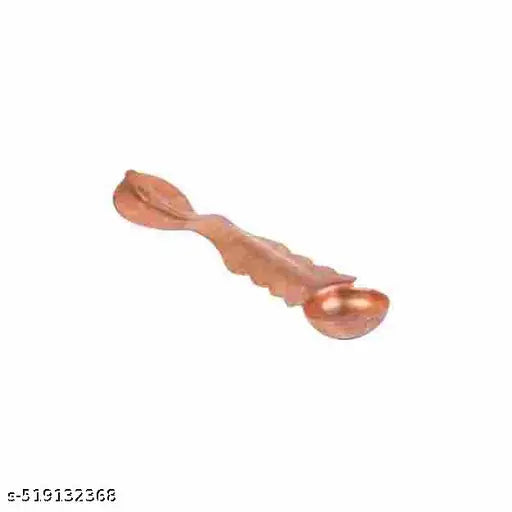HARIDWAR TRENDS  pure Copper Aachani /Copper lota and Spoon, Copper loti For Durga Pooja, Festival, Home Decoration.(golden)