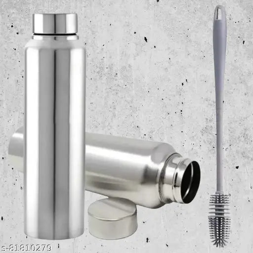 ( PACK OF 1 )(( BRUSH+ORGAN )) Stainless steel water bottle 900ml approxe,water bottle,steel bottle,gym,sipper,school,office,water bottle 900ml With 1 Cleaning Brush.Pack of 1