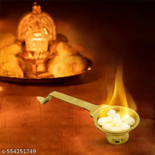 Srinika Nitya Puja Jyot Kapooram Dhoop Aarti – 70g| Incense, , Bakhoor, Loban Burner| Burner Karpuram Arati |Traditional Items for Puja & Other Rituals Brass Dani