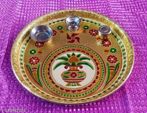 Pooja Thali Meenakari