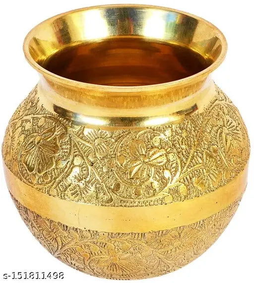Decorative kalash/embosed puja lota