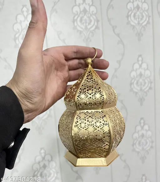 Golden Dome Lantern Etched lantern Decorative lantern small Lantern 6 inches