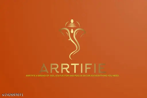 Metal Handicraft Gold Plated Ganesh Ji Idol  Sitting Ganesha for Gift and Puja Home Decor Showpiece Office Decorative Hindu God Murti