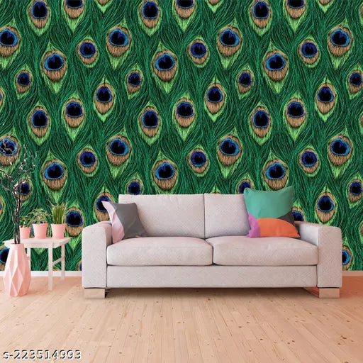 DecorWear - Self Adhesive Wallpapers & Wall Stickers For Bed Room | Wallpaper Big Size (300x40)Cm Wallpaper Stickers For Kitchen | Living Room | Halls | Office Etc.(MorPankh) 3D Wall paper Pack Of - 1