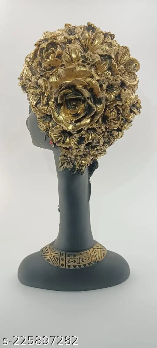 ImpresModern Art Showpiece collection for Decoration Handicrafts ( Golden and Black Colour )