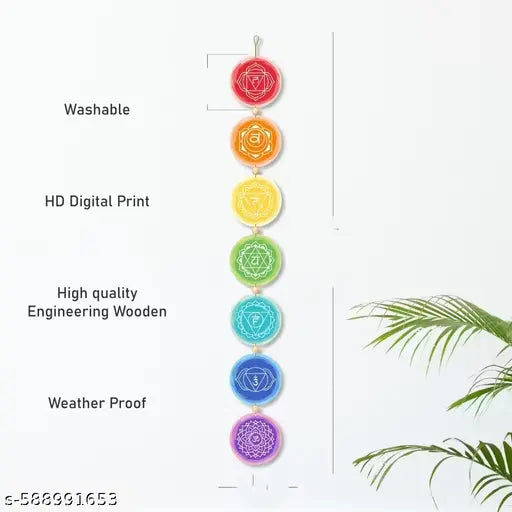 Stylish Meditation Chakra Wall hanging multi colour