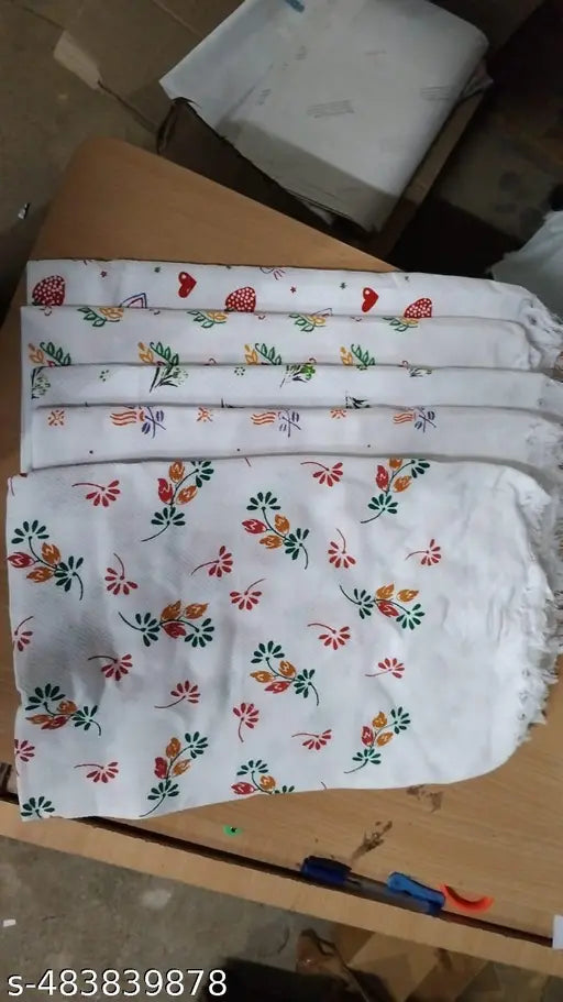 Pure Cotton Bath Towels Combo Pack of 3, Large size, 30 inches x 60 inches Quick Absorbency, White Printed Big Towels