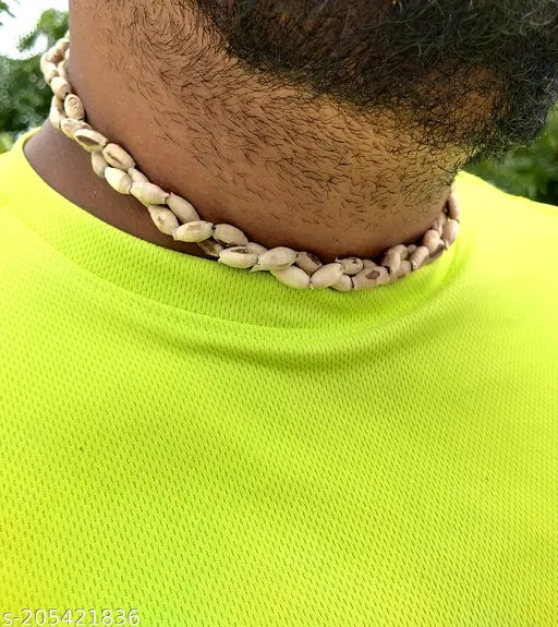 100% Original Oval Bead Rope Design Tulsi Mala Tulsi Kanthi Necklace Wood Necklace