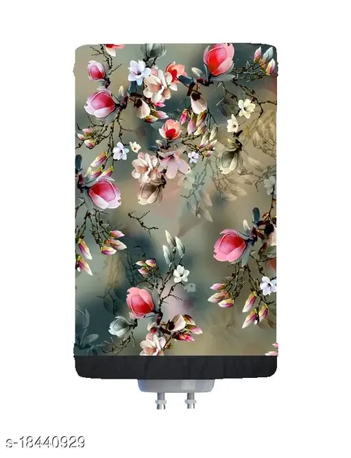 Anvi Traders Pvc Attractive Design Printed Geyser Cover For Suitable All Companies