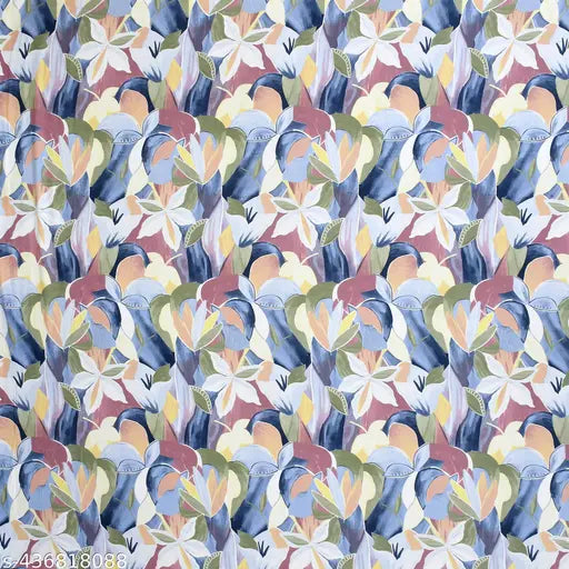 Super Soft Cotton Printed One Double Bedsheet with 2 Pillow Cover (Multicolor)