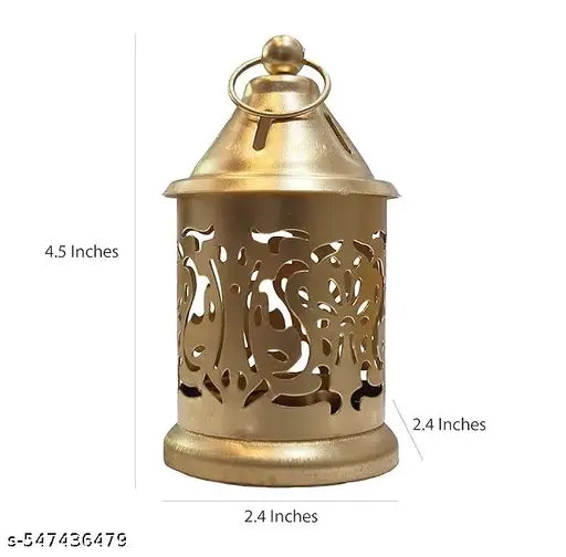 Metal Hanging Lantern Tea Light Candle Holder,Centerpiece Diwali decoartion Gift Items Lamp[ Pack of 4]