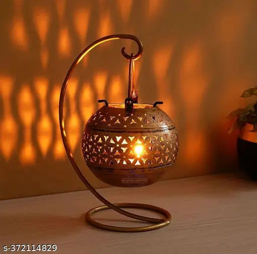 Antique Gold Kapoor Dani With Stand