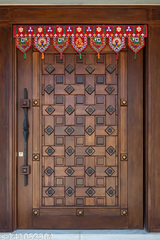 Riveting Home Décor  Hathi and Mor kuchhi work  traditional door hanging Toran. Pack of 1 pieces.