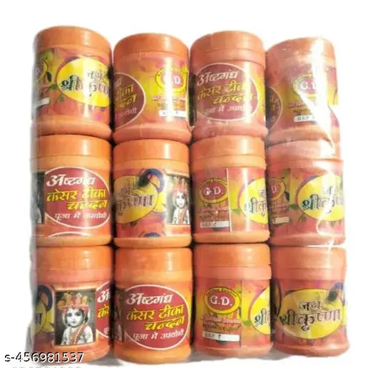 Aastgand chandan pack of 12  Keshri  chandan powder