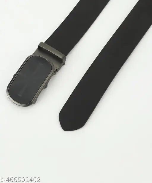 WARCKS Men's Formal, Casual premium Genuine Leather Belt (Black)