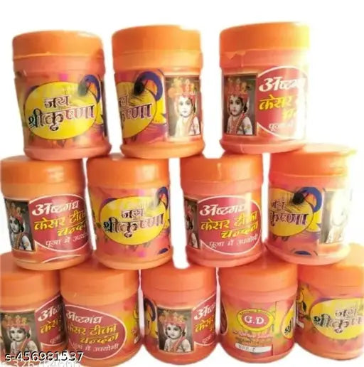 Aastgand chandan pack of 12  Keshri  chandan powder