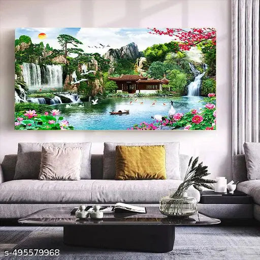 UISS PRODUCT -Sticker Scenery Poster For Room Roster 24x36 inch