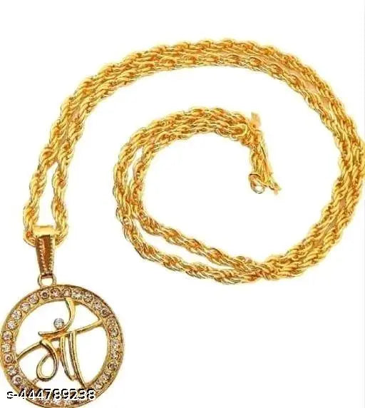 MAA LOCKET WITH GOLD  PLATED CHAIN