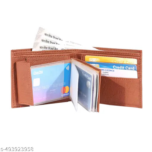 ibex Men Tan Artificial Leather Wallets for Men
