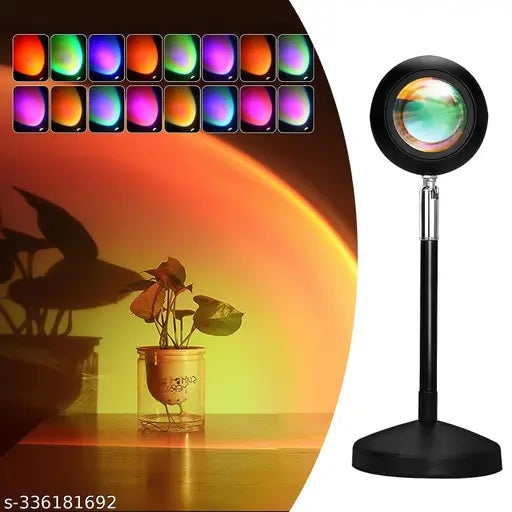 UTTKING® Sunset Lamp With Remote Control,Sunset Projection Lamp 16 Colors / 4 Modes , UFO Shape Rainbow Projection Night Light, Sunset Light 180 Degree Rotation,Sun Lamp USB Charging,Sunlight Lamp For Room Decors
