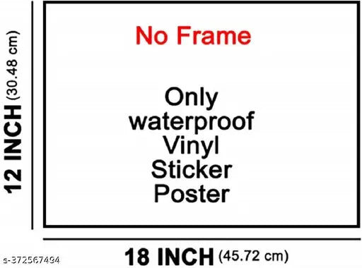 DK RAM Natural Waterfall Poster for Livingroom Home Wall Decor (Size 12x18 Inch)s4